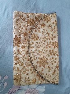 Gold Embroidered Purse