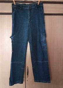 Denim Cargo Jeans