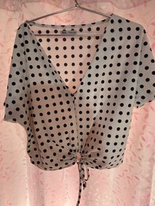 Zara Polka Dot Top
