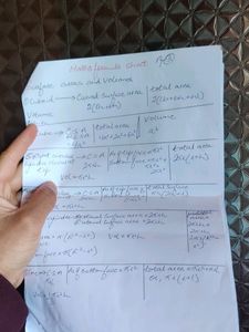 10th Maths Formula Sheet