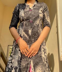 Slit Black Kurti