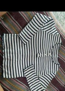 Combo Rainbow Pullover &amp; Striped Full Sleeve Top