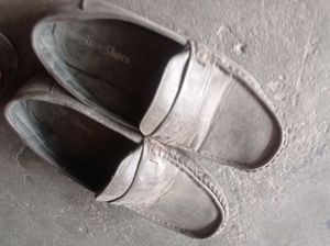 Stone Shoes Grey Loafers