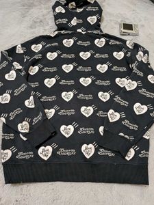 CDG PLAY Heart Print Hoodie