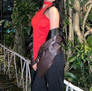 Red One-Shoulder Top