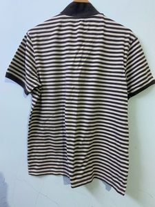 Men’s T-shirt Grey White Stripes