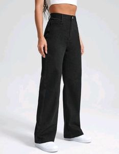 Wide Leg Black Jeans