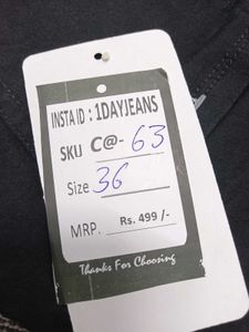 C@63 Size-36 Slim Jagging