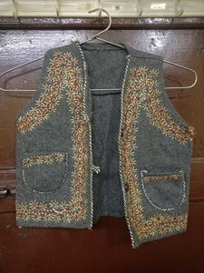 Woolen Kashmiri Hand Made Jacket Embroidered