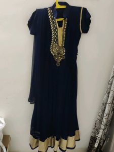 Elegant Long Anarkali/Frock With Dupatta