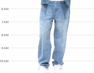 zudio Men's Light Wash Straight Leg Jeans