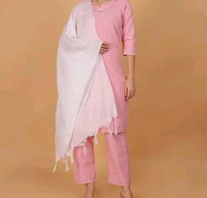 Pink Kurta Pant Without dupatta Like New