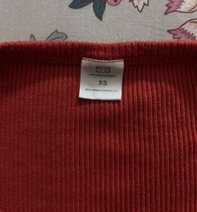 Cute Rusty Orange Crop Top