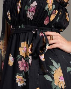 Floral One-Shoulder Mini Dress