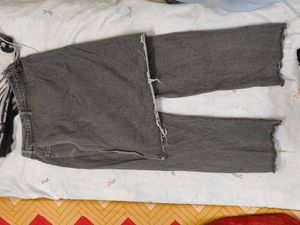 Grey denim jeans skirt✨☠️