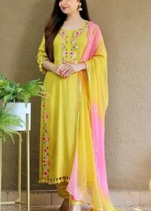 BEAUTIFUL Yellow 3 PCS SUIT SET.