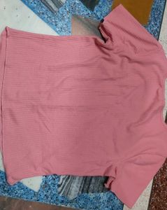 Pink Button-Down Top