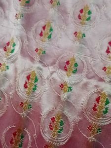 Pink colour banarasi saree