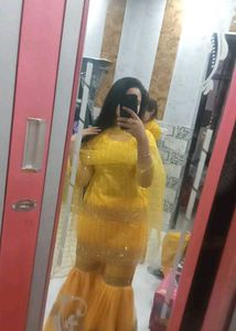 Yellow Sharara Suit