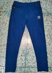 We perfect Lycra Blue Blend Trousers
