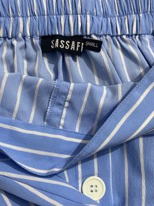 Sky Blue White Lining New Skirt