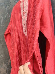 Men Festive Kurta Red Colour