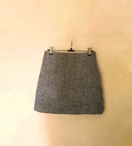 H&M Gray Mini Skirt