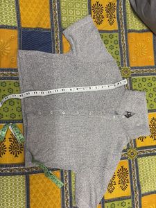 Gray Knit Sweater crop top