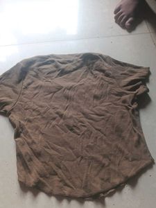 Brown Chain Detail Top