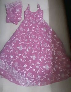 Women&#39;s Pink Anarkali Suit