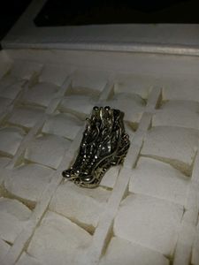 Githic Silver Dragon ring