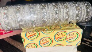 Silver And Golden Bangles