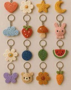 Crochet Keychain Charms