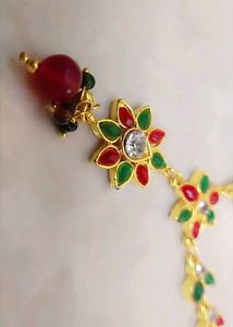 3 Combo Gold Jhumka Earrings with Ruby &amp; Emeral