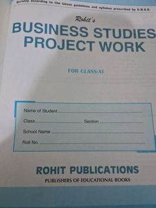 business studies project work book