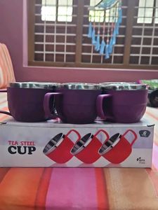 tea steel cup of set 6 cups