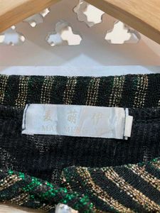 Metallic Forest Glam Top B