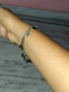 Anklet with Geometric Charms