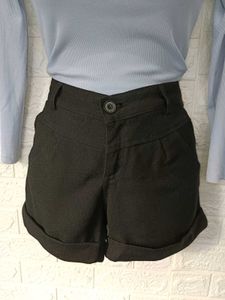 Imported Black Shorts