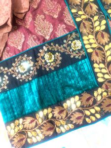 Embroidered Asian Tunic and Churidar Set