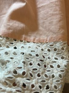 Pink Lace Trim Cami Top
