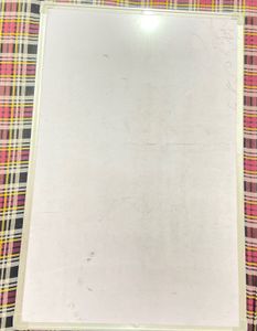 new white board  black and blue marker use