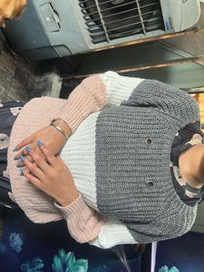 Color Block Knit Sweater