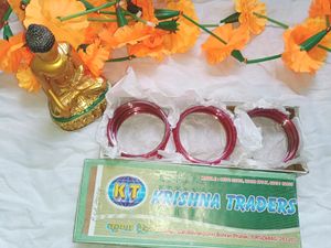 Glittering RED COLOUR ♥️ GLASS BA