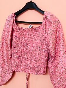 Half Price Alert ‼️ Floral Pink Top