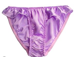 Sexy Flouncing Silk Bikini Briefs