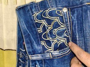 Japanese Brand Osaka Big Train Embroidered Denim