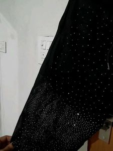 Embellished Black Joggers