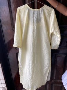 Pastel Yellow Kurti - Unused
