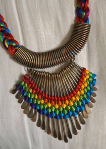 Beautiful Rainbow Colour Neckless For Women